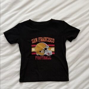 San Francisco 49ers Black Tee for Kids